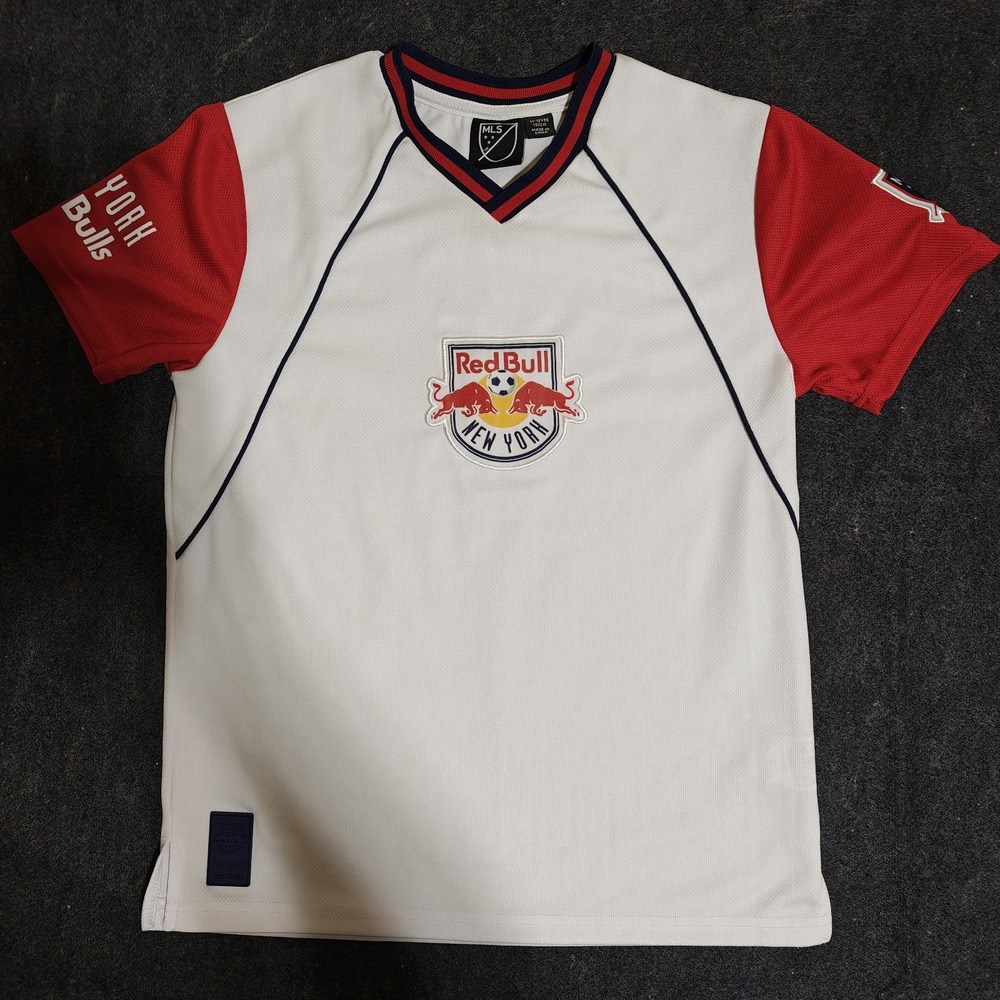 New York Red Bulls MLS Soccer Jersey Youth 11-12 White Home Kit